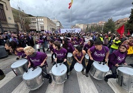 Manifestación del 8M en las calles de Granada.
