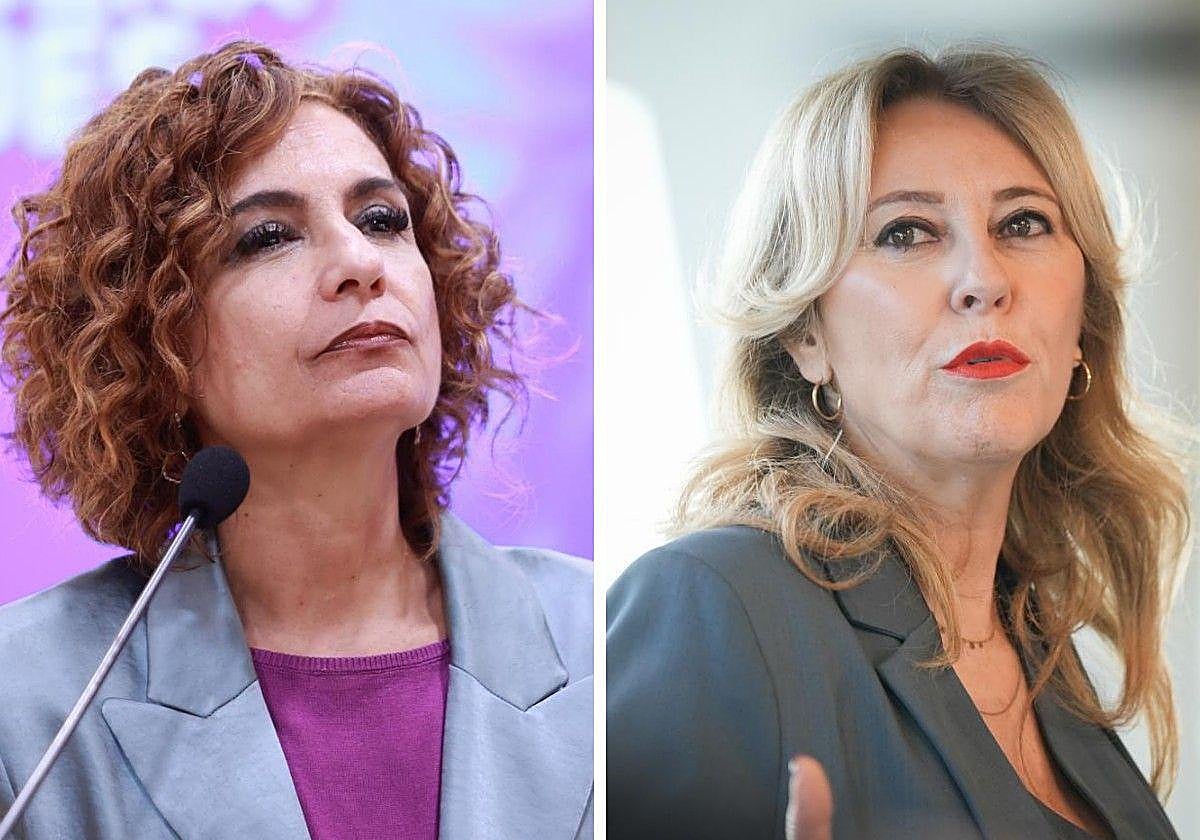 En la imagen, la ministra de Hacienda, María Jesús Montero, y Carolina España, consejera de Economía, Hacienda y Fondos Europeos de la Junta de Andalucía.