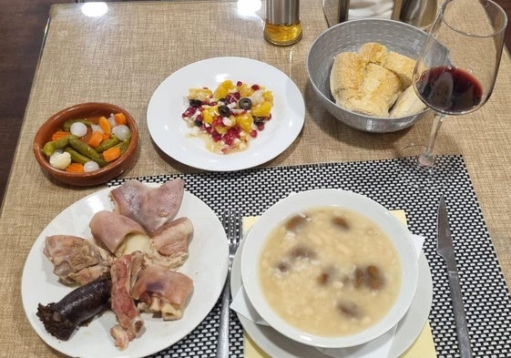 Menú del día de la Cafetería Zárate.