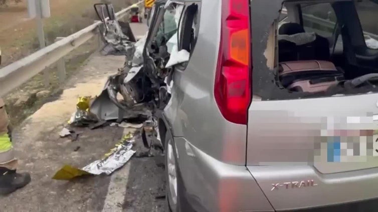 Las imágenes del accidente de tráfico mortal en Iznalloz