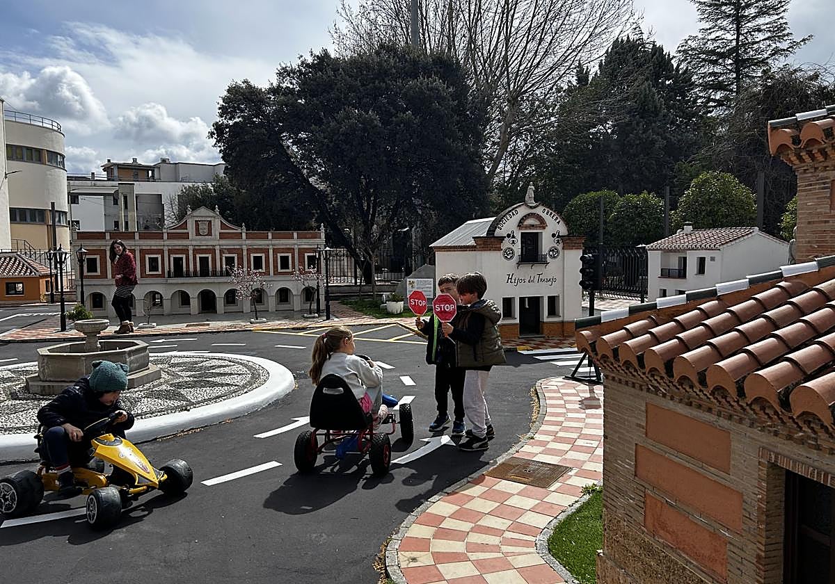 El parque infantil de tráfico 'Albolut'.