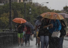 Lluvia en Andalucía.