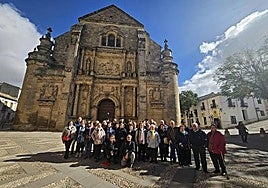 Grupo de turistas en Úbeda.