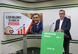 Juan Antonio Lorenzo, en la sede del PSOE de Almería.