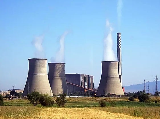 Imagen de archivo de una central térmica de carbón.