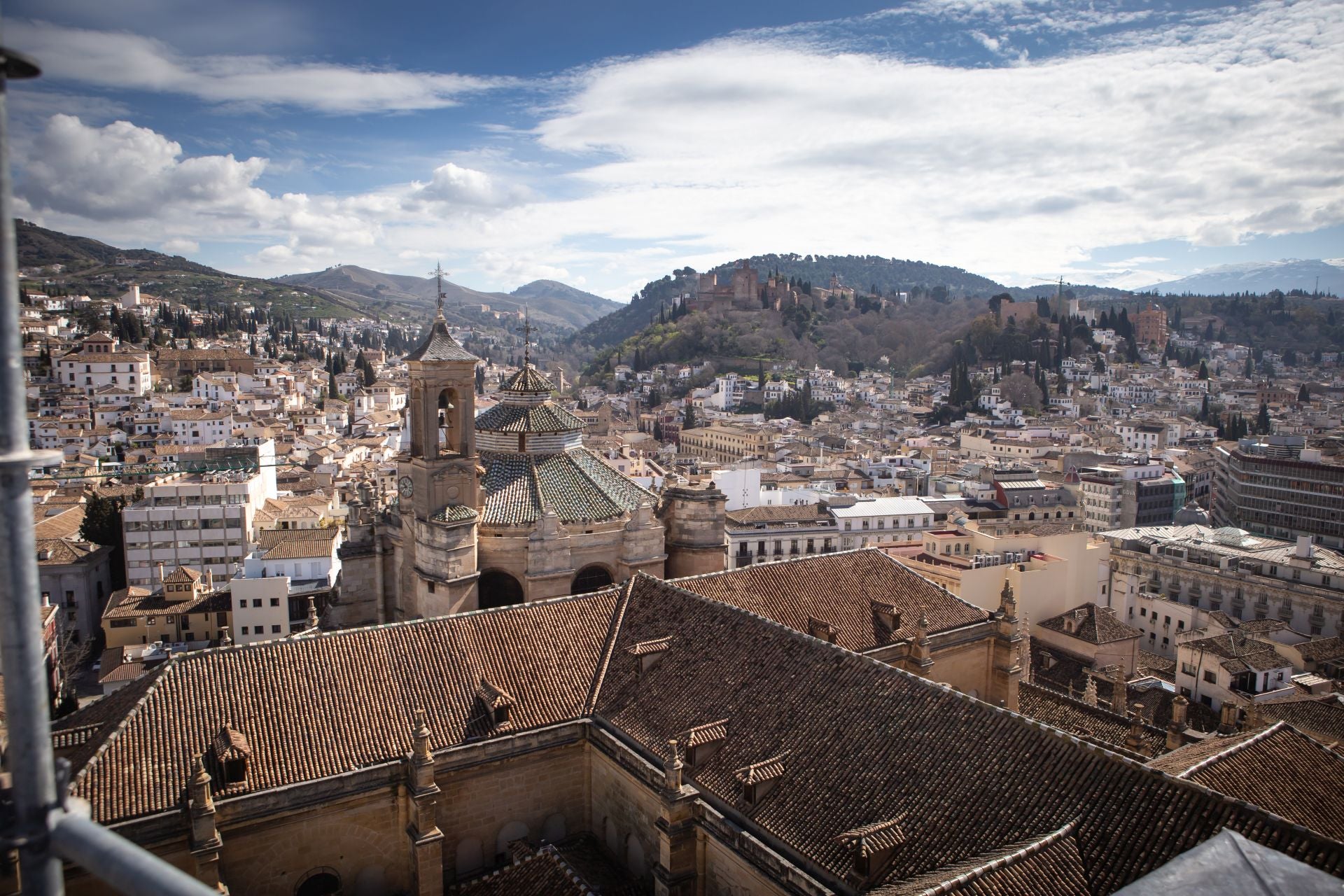 Así son las vistas inéditas del nuevo mirador de la Catedral de Granada