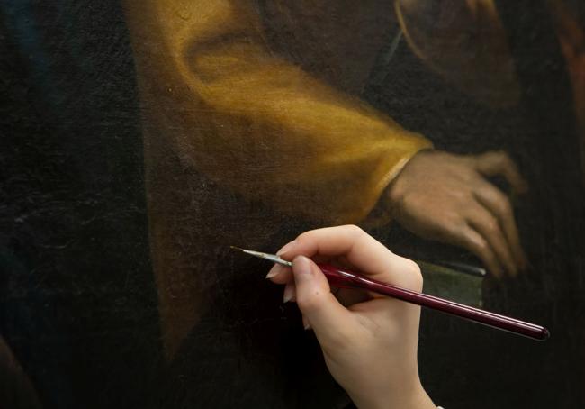 Recuperando la calidad cromática de esta obra de autor desconocido.