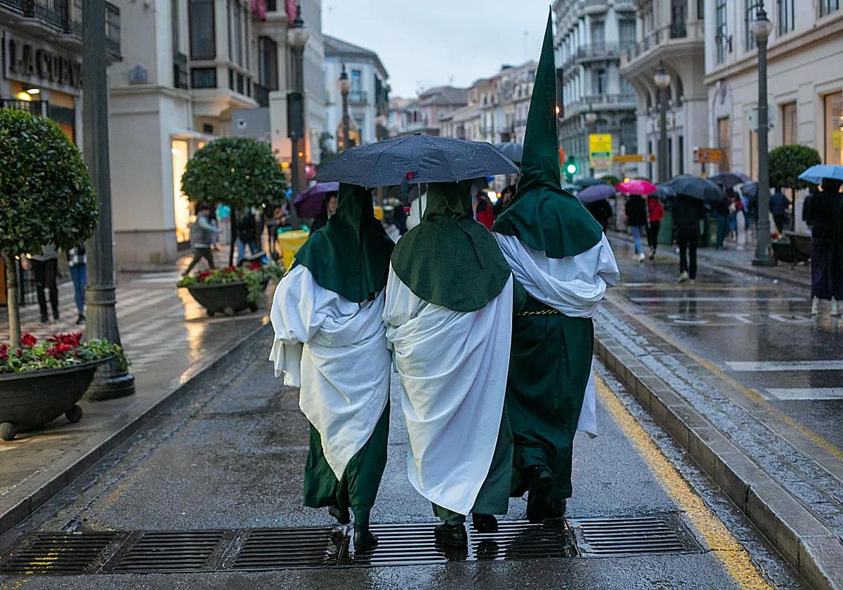 Lluvia en Andalucía durante Semana Santa.