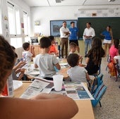 Colegio de Algarinejo, en el que se harán obras de mejora de eficiencia energética.