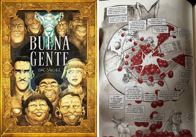 Portada y una de las páginas más 'granadinas' de 'Buena Gente'.
