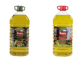 Garrafas de aceite de oliva La Masía rebajadas.