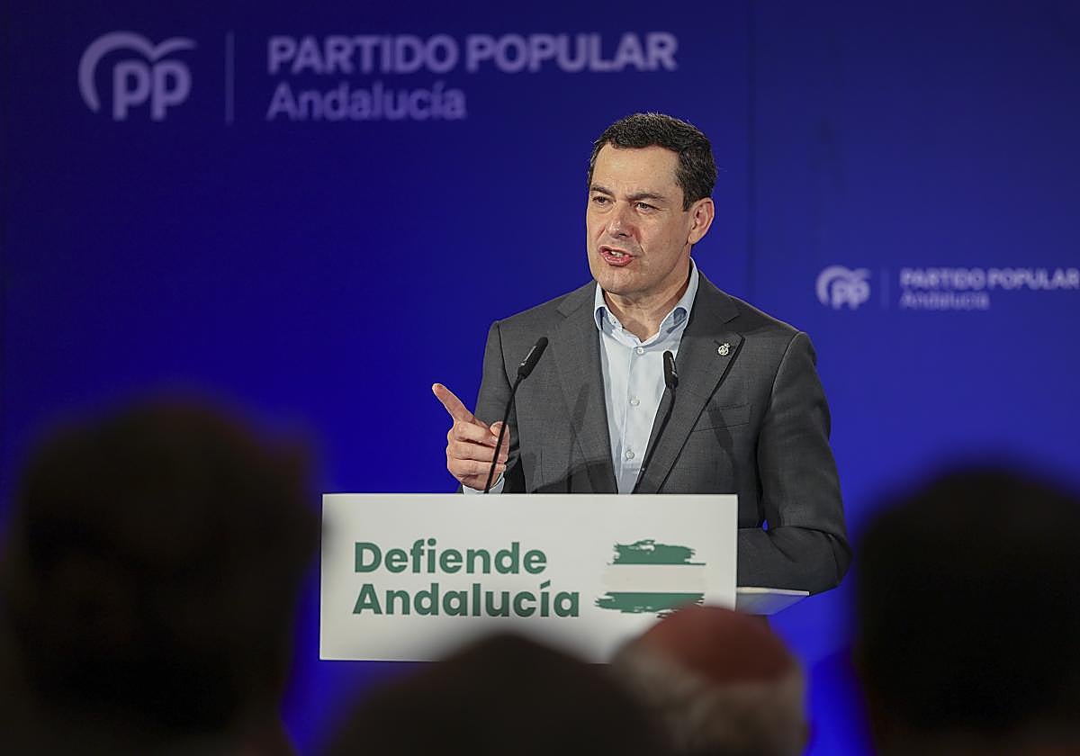 Juanma Moreno, presidente de la Junta de Andalucía.