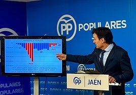 El exalcalde, Agustín González, en rueda de prensa.