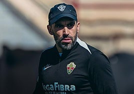 Eder Sarabia, durante un entrenamiento.
