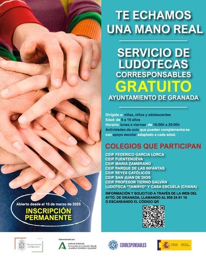 Las ocho Ludotecas Corresponsables que activa Granada para facilitar la conciliación