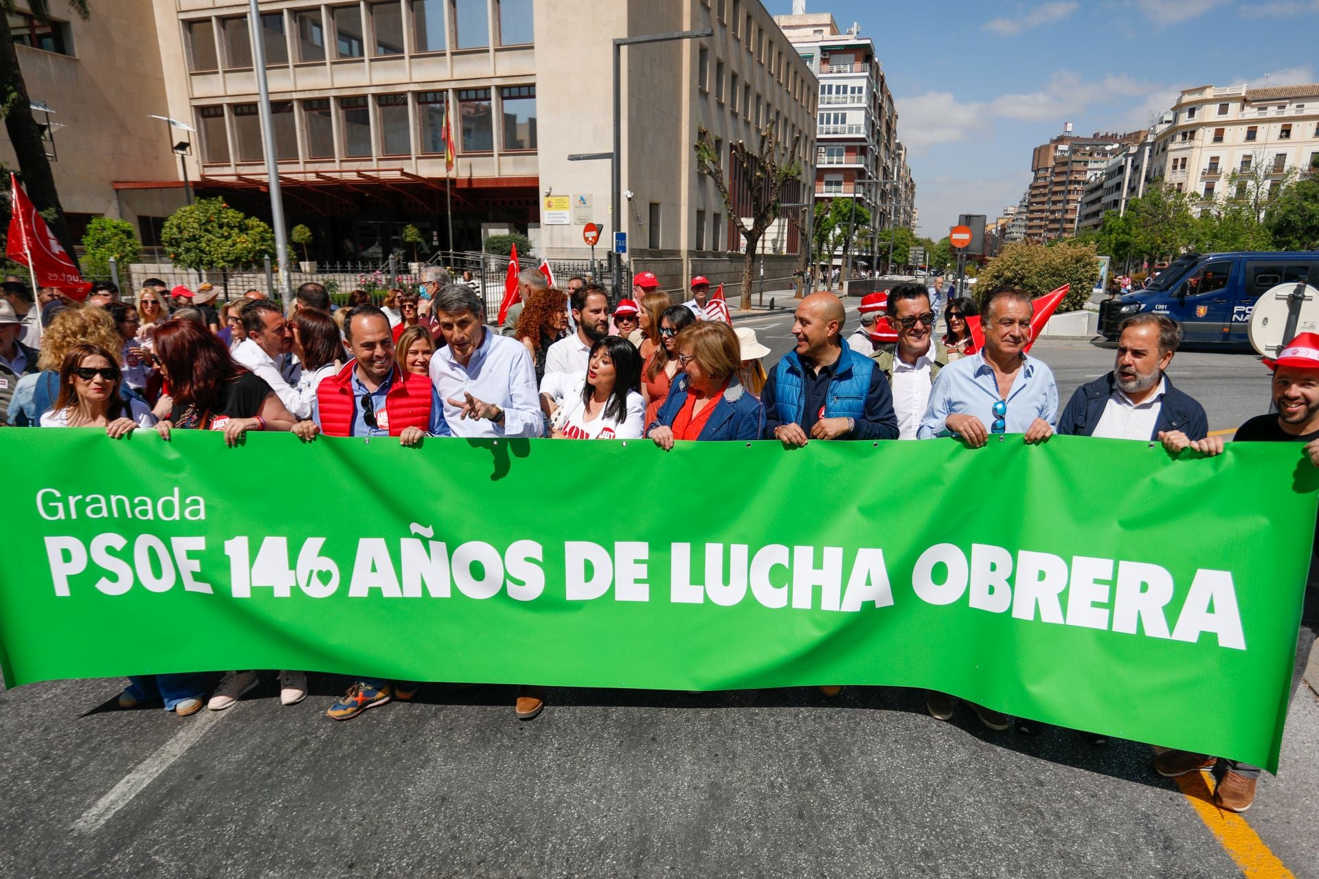 La imágenes de la marcha en Granada por la reducción de la jornada laboral