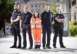 Julio Gómez, Gustavo Molino, Ángeles Cano, Sergio Iglesias y Rafael Caracuel.