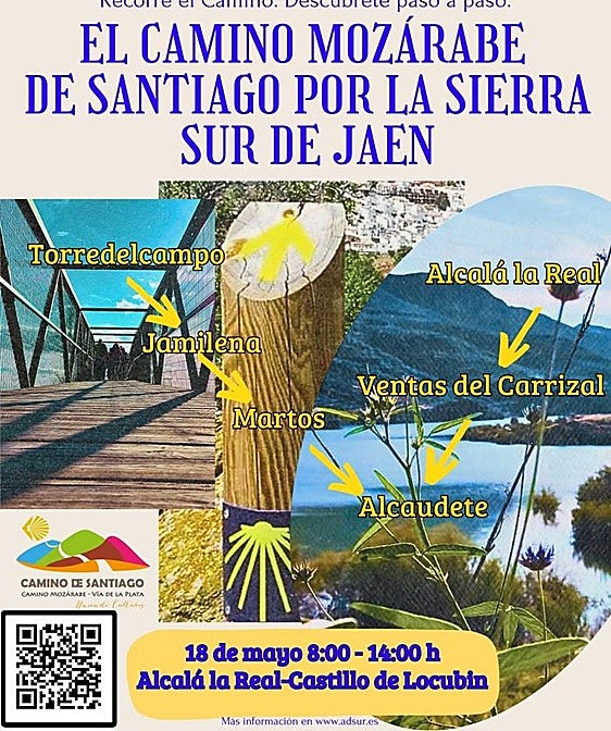 Cartel de uno de los itinerarios.
