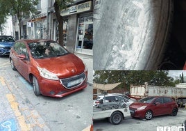 Coche intervenido por la Policía Local de Granada.