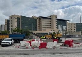 Obras de acceso al PTS.