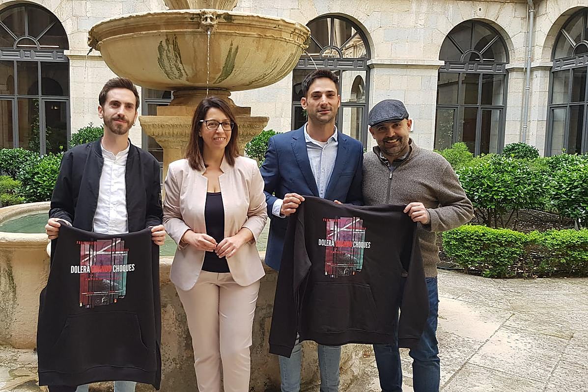 Presentación de la película 'Dolerá cuando choques', en la Diputación de Jaén.