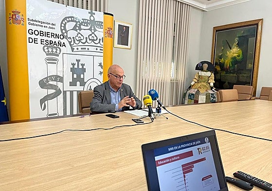 Comparecencia del subdelegado del Gobierno en Jaén, Manuel Fernández.