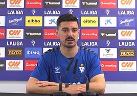 Sergio Álvarez durante la comparecencia.