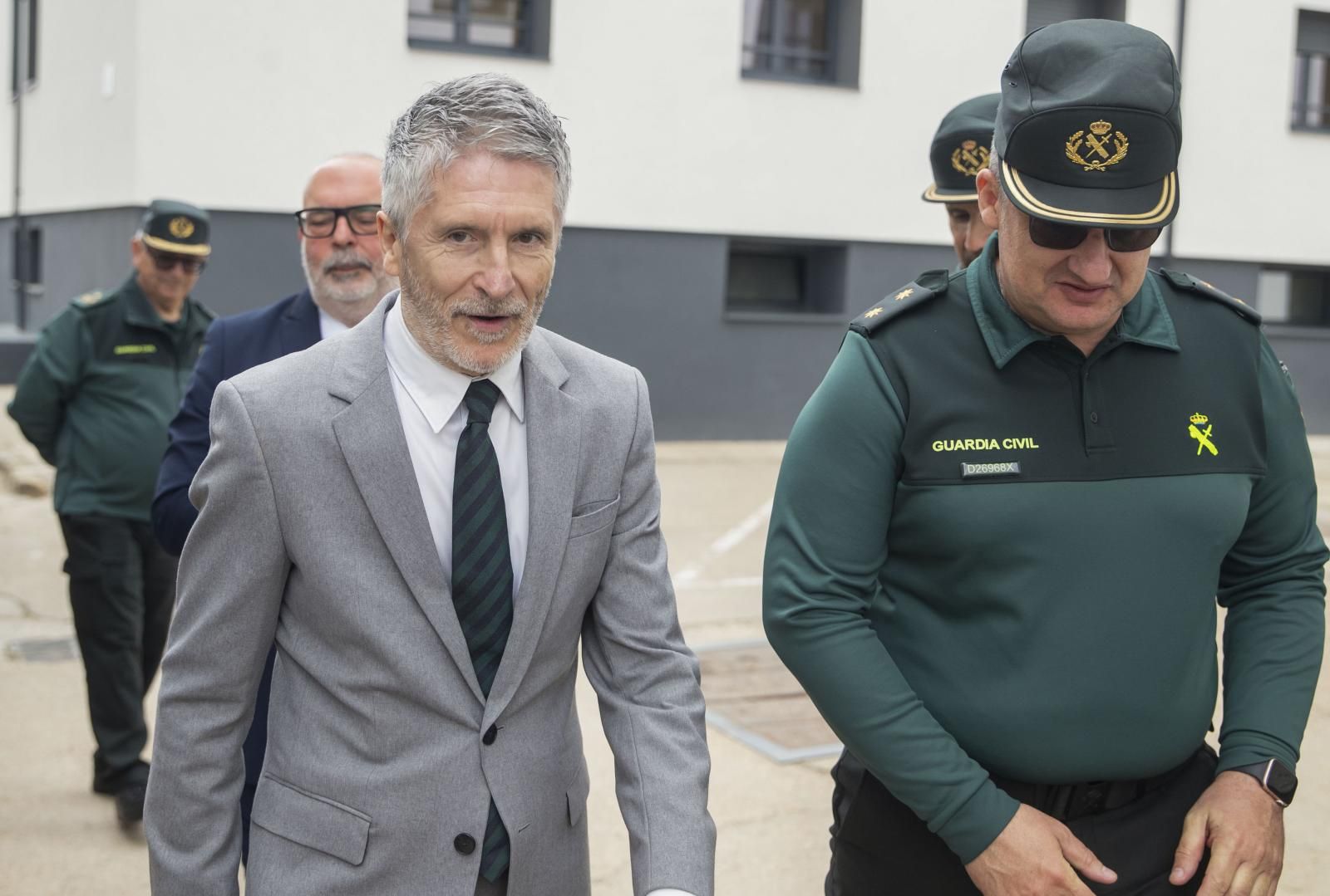 Grande-Marlaska, en su visita a la Comandancia de Soria.