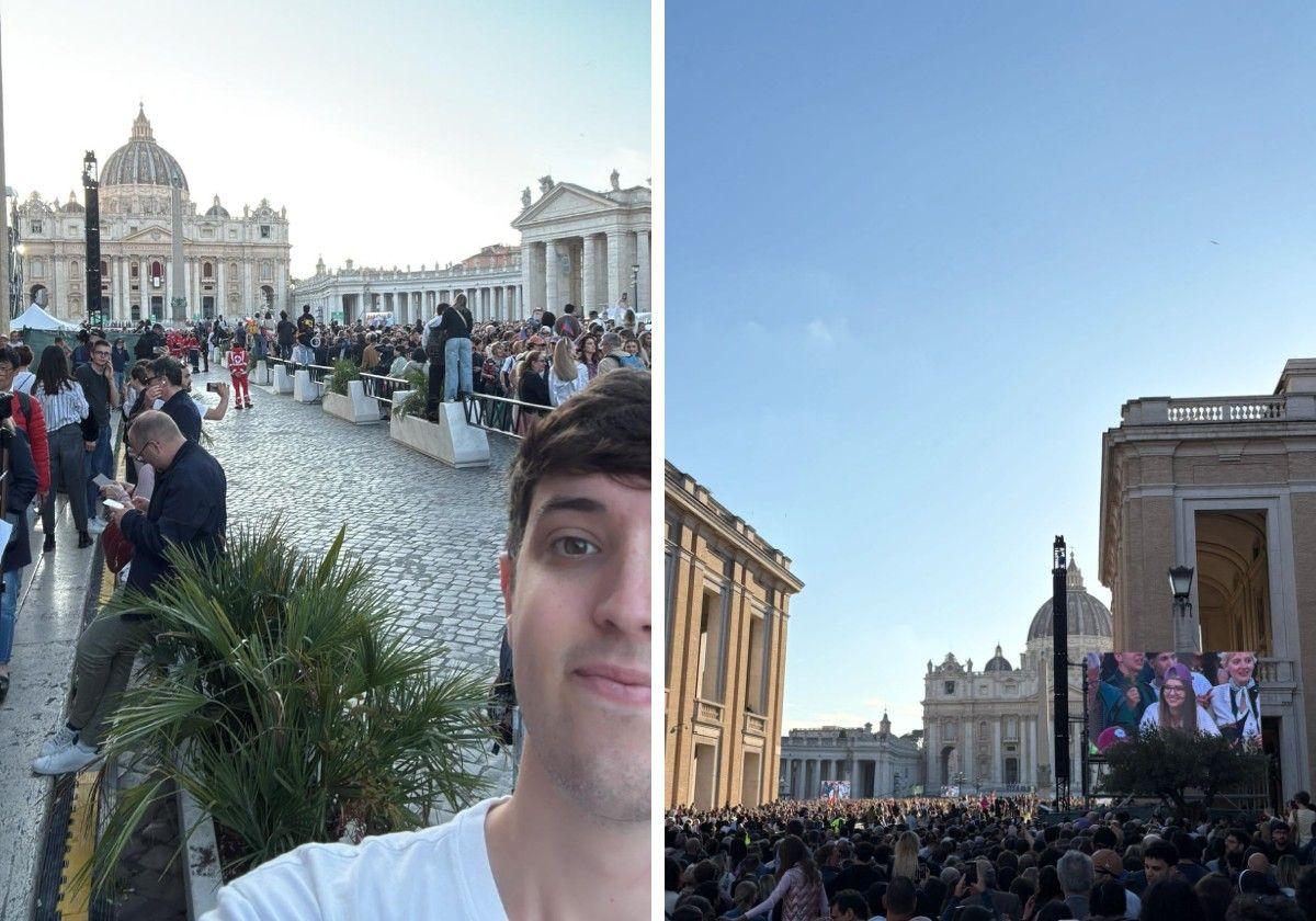 Un granadino en Roma: «He sido la última persona en pasar a San Pedro para ver al nuevo Papa»