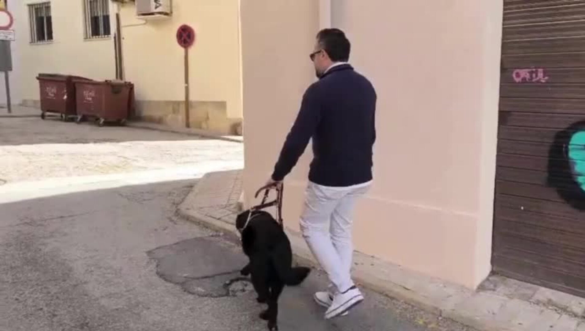 «El perro guía no es un GPS pero te da libertad, no tienes que pensar en los obstáculos»
