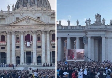 La aparición de León XIV vista por un granadino en la plaza de San Pedro: «La alegría fue brutal»