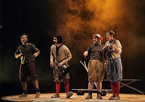 Imagen de la representación en el teatro Apolo.