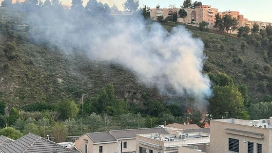 Fuego en la Fuente de la Bicha.