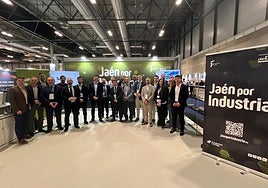 Representantes de las empresas y entidades participantes en la feria, en Madrid.