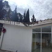 Unas de las imágenes que reflejan la situación en la que se encontraba el edificio.