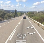 Muere atropellado un trabajador de pinturas de carreteras de 52 años en la N-432.