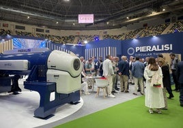 Expositor de Pieralisi en el Olivo Arena.