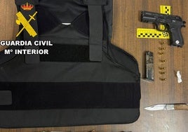 Material incautado por los agentes de la Guardia Civil.