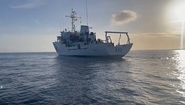 Vista del buque 'Tofiño'.