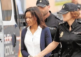 Ana Julia Quezada, a su llegada a la Audiencia Provincial de Almería durante el juicio por asesinato.