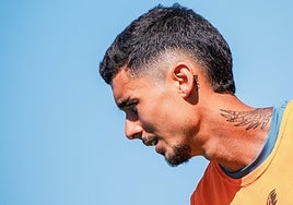 Chumi entrenando con el Almería