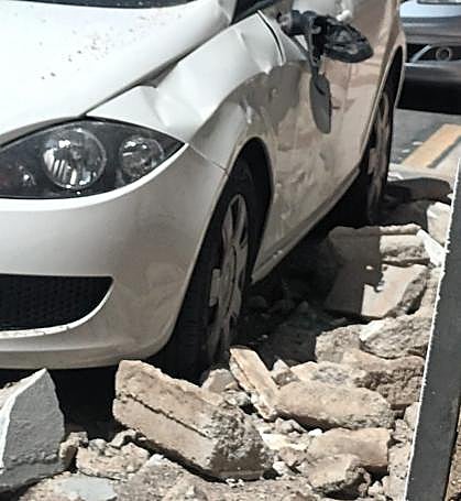 Estado en el que quedó el coche.