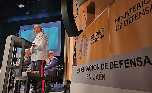 Intervención del subdelegado de Defensa en Jaén.