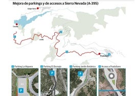 Rocío Díaz, consejera de Fomento, informa de las obras de arreglo de la carretera de la Sierra