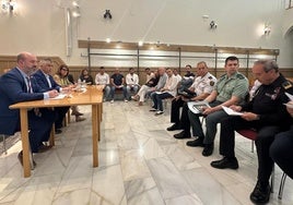 Imagen de la reunión de la Junta Local de Seguridad.