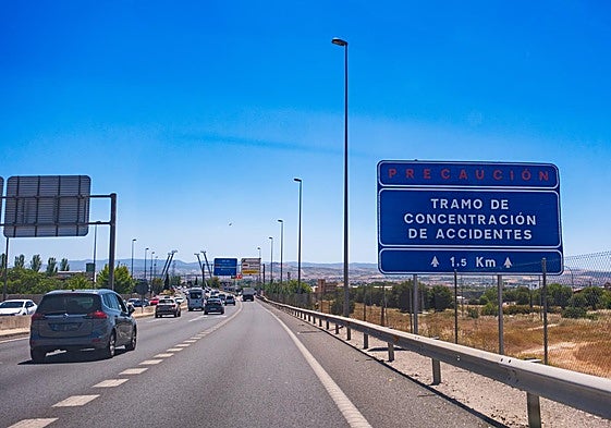 El nuevo cartel que avisa de la concentración de siniestros.