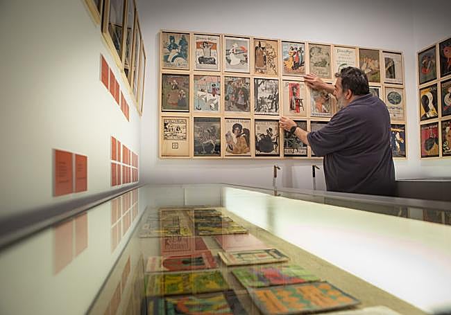 Ultimando la pared dedicada a Blanco y Negro.