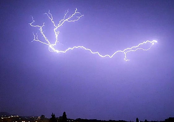 Imágenes de una tormenta en Granada.