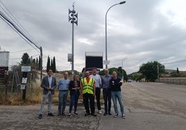 Visita a Puente Tablas, donde se están instalando los sistemas de alertas.