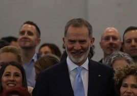 Visita del Rey al Colegio Purísima Concepción de Granada el pasado abril